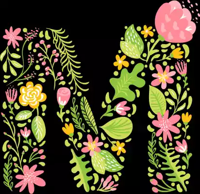 vectores plantilas ALFABETO,FLOR,
